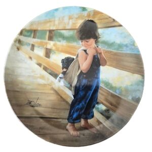 Vintage Donald Zolan Plate 1988 Pemberton & Oakes - Almost Home, Limited Edition